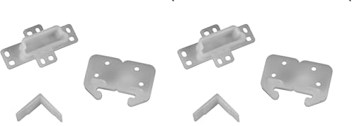 RV Designer H301 Drawer Repair Kit w/Drawer Slide, Rear Socket and 2 Corner Slides, Cabinet Hardware (Pack of 2) - size: 1 Count (Pack of 2)