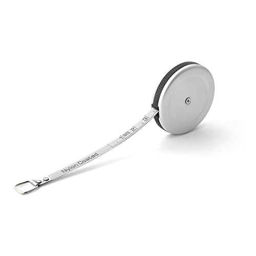 Small Tape Measure, Mini Retractable Dual Sided 80 Inch/2 M Measuring Tape | Silver Measure Tape - style: Round