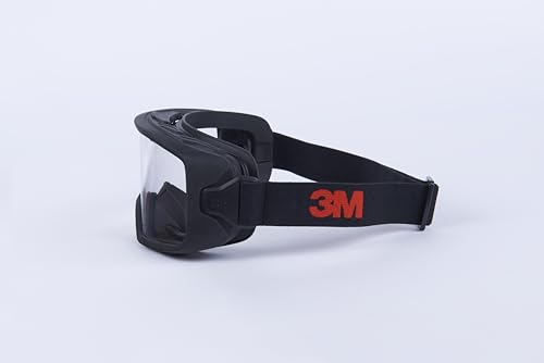 3M GoggleGear Eye Protective Goggle 3000 Series, Clear Scotchgard Anti-Fog/Anti-Scratch Lens, Premium Cloth Strap, TPV Shroud, 1 Pair, GG3301-SGAF, ANSI Z87.1, CSA Z94.3, D3 D4 Rating - style: Premium Cloth Strap/Tpv Shroud