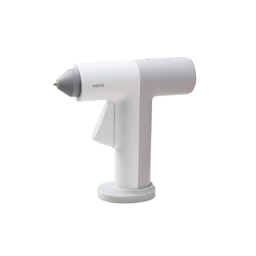 HOTO Cordless Hot Glue Gun, Mini Hot Glue Gun & 10 Colored Glue Sticks - style: Manual Hot Glue Gun