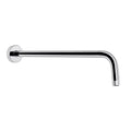 Shower Arm with Flange and Teflon Tape, Wall Mounted Shower Pipe 304 Stainless Steel Extension Arm for Fixed Shower Head & Handheld (15 Inch, Chrome) - color: Chrome, style: 15 Inch