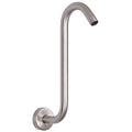 S Shaped Shower Arm, High Rise Shower Head Extension Pipe Standard 1/2" Connection with Flange, Awesome Shower Experience-Stainless Steel Bathroom Accessory(12 Inch S Shape, Brushed Nickel) - color: Brushed Nickel, style: 12" S Shape