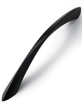 Black Cabinet Pulls 6.3 Inch Arch Twisted Matte Black Handles Drawer Kitchen Cupboard Bathroom Dresser Cabinet Hardware Zinc Alloy 10 Pack - color: Black, size: 6.3 inch Hole Centers