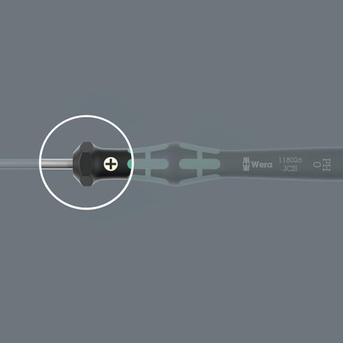 Wera 05118035001 Kraftform Micro 2067 Torx TX Electronics Precision Screwdriver, TX1 Head, 40mm Blade Length - size: Torx TX 1 Head, 40mm Blade
