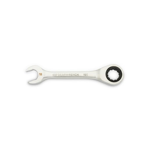 GEARWRENCH 11mm 90-Tooth 12 Point Stubby Combination Ratcheting Wrench | 86841 - style: 11mm
