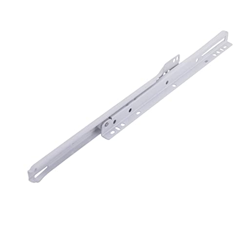 12 in. White Coated Steel Euro Bottom Mount Drawer Slides - size: 12 Inch