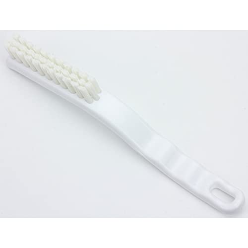 SPARTA Detail Brush Grout Brush, Crevice Brush with Hanging Hole for Bathroom, Kitchens, Countertop, Plastic, 9 Inches, White - color: White, size: 9 Inches