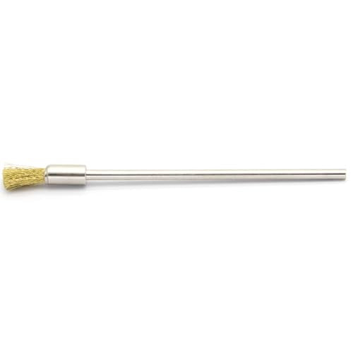 20PCS Brass Wire Brushes with Extended Handle - Metal Rust Removal, Polishing, Cleaning - 6mm Diameter, 1/8″ (3mm) Shaft, 100mm Length - Removes Burrs, Dust, and Oxide Layer - Rotary Tool Accessories - style: Brass Wire Brush 3*6*100mm 20PCS
