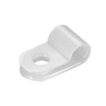200Pcs White Nylon R-Type Cable Clamps, 3/16" Wire Clips - size: 3/16 INCH 200PCS R-Type