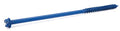 CONFAST 1/4" x 6" Hex Head Concrete Screw Anchor with Drill Bit for Anchoring to Masonry, Block or Brick (100 per Box) - size: 1/4" x 6"