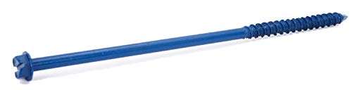 CONFAST 1/4" x 6" Hex Head Concrete Screw Anchor with Drill Bit for Anchoring to Masonry, Block or Brick (100 per Box) - size: 1/4" x 6"