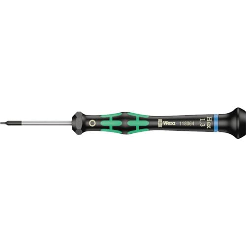 Wera - WER118064 05118064001 Kraftform Micro 2054 Hexagon Electronics Precision Screwdriver, 1.3mm Head, 40mm Blade Length - size: Hexagon 1.3mm Head, 40mm Blade