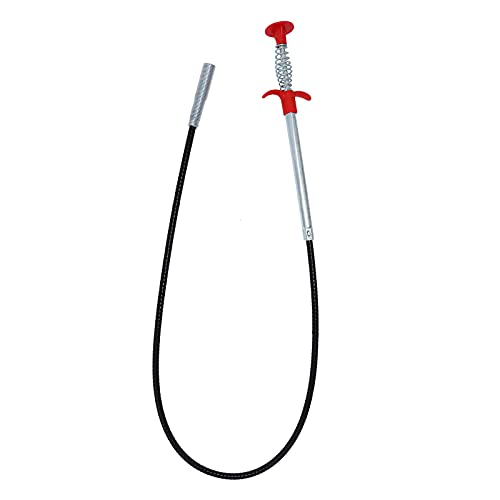 Drain Snake Drain Clog Remover Flexible Grabberable Pick Up Cleaning Tool Reacher Claw Stick, Drain Auger Grab Trash Hairs from Drain,Sink,Bathroom Tub Toilet Hose (35.4 Inch Drain Snake) - style: 35.4 Inch