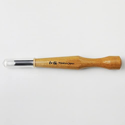 Wazakura Made in Japan Bonsai Chisel Hand V-Parting Carving Tool 0.17 in (4.5 mm) for Jin Shari Making, DIY Woodcarving Knife for Experts and Beginners (V-Parting Triangle Shape 4.5 mm) - style: V-Parting Triangle Shape 4.5 mm