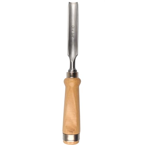 Atoplee Wood Carving Gouge Chrome Vanadium Steel Semi-Circular Carpenter Woodworking Chisel (18mm(3/4")) - size: Semi-Circular-18mm(3/4")