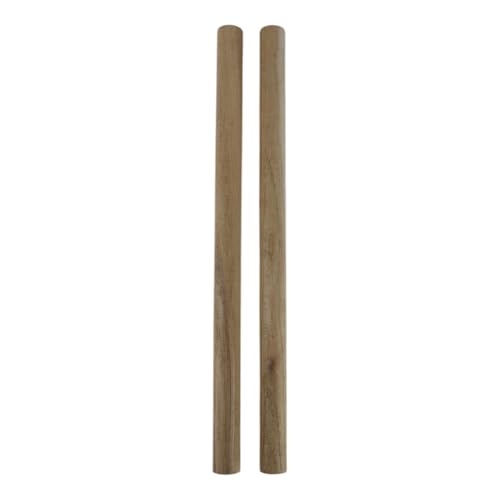 Hickory Wooden Dowel Rods - 3/4 x 12 Inch (Pack of 2) - Kiln-Dried Unfinished Natural Hardwood Dowels for Crafts and Woodworking