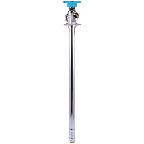 SharkBite 15 Inch Frost Free Sillcock, 1/2 x 3/4 Inch MHT, Push to Connect Brass Plumbing Fitting, PEX Pipe, Copper, CPVC, PE-RT, HDPE, 24637LF - size: 15 in.