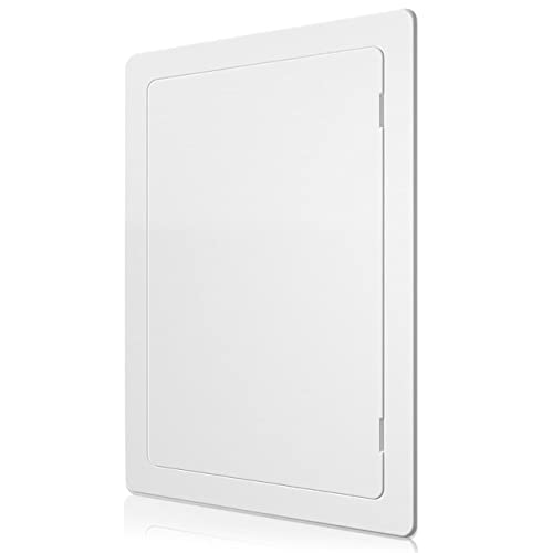 BOZZON Access Panel for Drywall - 8 x 16 in - Wall Hole Cover - Access Door - Plumbing Access Panel for Drywall - Heavy Durable Plastic White - size: 8 x 16