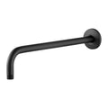 OFFO Shower Arm with Flange, 12 in Wall Mount Replacement Angle Shower Head Arm Wall-Mounted For Fixed Shower Head & Handheld Showerhead, Matte Black - color: Matte Black, style: 12 in