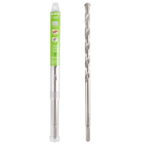 1/2" x 12" Masonry Drill Bits 1/2 inch Concrete Hammer Drill Bits Carbide Tipped, for Cement, Brick, Stone, 3-Flat Shank - size: 1/2" X 12"