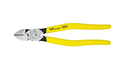 Tsunoda PKN-225A High-Leverage Heavy Duty Diagonal Cutters 9-inches (225mm) - size: 9-inches PVC Dipped Handle