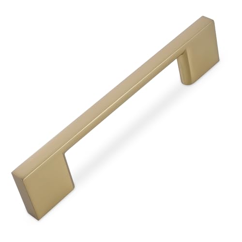 10 Pack 3-3/4 Inch(96mm) Cabinet Pulls Champagne Bronze Kitchen Cabinet Handles Zinc Alloy Drawer Pulls Solid Cabinet Hardware - color: Champagne Bronze, size: 3-3/4'' Hole Center(96mm)