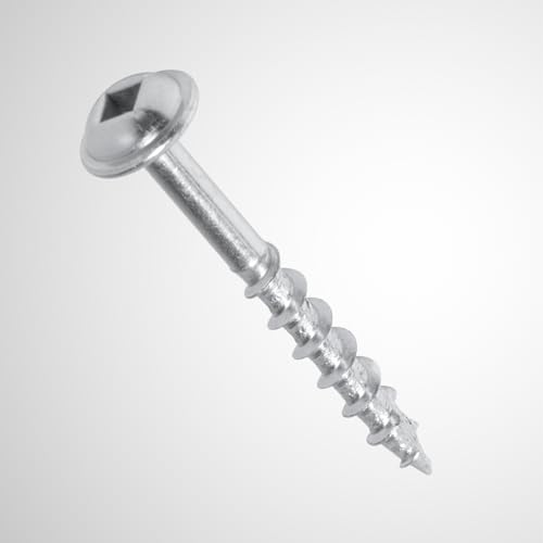POWERTEC 150 PK Pocket Hole Screws, Maxi-Loc Head, #2 Square Drive, 1-1/2" Coarse Thread for Pocket Hole Jig, 1" Thick Tabletops, Bar Tops & Counters (72264) - style: 150PK 1-1/2" Coarse Maxi-Loc Screws