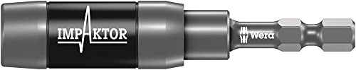 Wera 05073990001 1/4" Hex Drive Impaktor Bit Holder with Ringmagnet, Carded