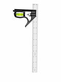 12-Inch Adjustable Combination Square, Metric & Imperial with Level