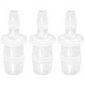 Plastic Hose Barb Reducer Pipe Fittings, 3/8" to 1/4" Hose ID Connectors Joint Splicer Mender Adapter Union Boat Water Air Aquarium O2 Fuel (Pack of 3) - size: 3/8" to 1/4"