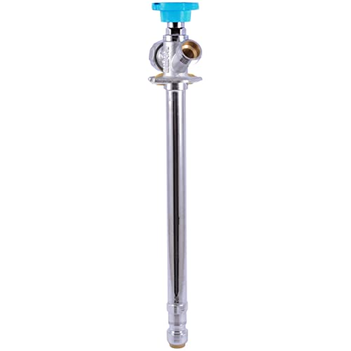 SharkBite 10 Inch Frost Free Sillcock, 1/2 x 3/4 Inch MHT, Push to Connect Brass Plumbing Fitting, PEX Pipe, Copper, CPVC, PE-RT, HDPE, 24629LF - size: 10 in.