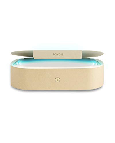 Beyond UV+O3 Sanitizer Box and Universal Charger UV and Ozone Disinfector for Phone, Mask, Makeup Brush, Nail Tool (Almond Oil)