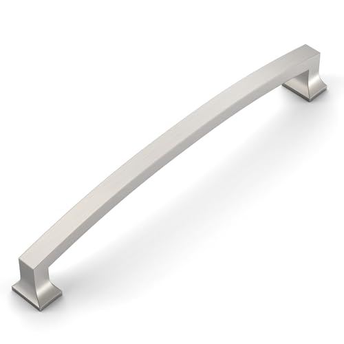Amerdeco 10 Pack Brushed Satin Nickel Cabinet Pulls 7.5" - color: Brushed Satin Nickel, size: 7.5" hole center