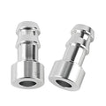EVIL ENERGY 1/2" Weld On Hose Barb Tail Nipple On Bung Fitting Adapter Natural Aluminum 2PCS - size: 1/2 barb