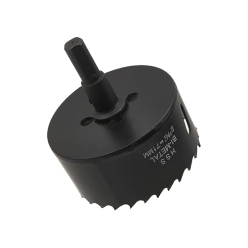 2-52/32"/71mm Dia Hole Saw Bi-Metal Hole Cutter for Cutting Thin Metal Plastic and Drywall - color: black, size: 2-25/32" (71mm)