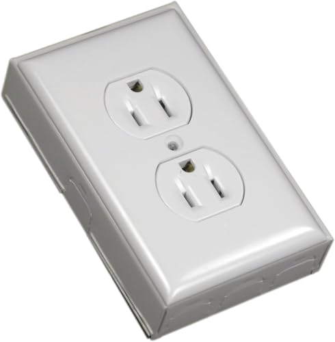 Wiremold Metal Raceway, Extending Power, On-Wall, Outlet + Box, White, BW2-D (Pack of 5) - size: Outlet + Box (Pack of 5)
