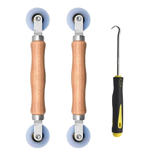 BAYTORY 3Pcs Screen Rolling Tool Kit for Installing Door Mesh Screens Window - style: Nylon