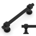 Amerdeco 10 Pack Matte Black Cabinet Pulls 3.75 Inch(96mm) Hole Center Drawer Pulls Cabinet Hardware Kitchen Cabinet Handles for Bathroom Dresser Pulls ZH0069 - color: Matte Black, size: 3.75" Hole Center