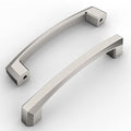 Amerdeco 10 Pack Brushed Satin Nickel Cabinet Pulls 4 Inch(102MM) Hole Centers Kitchen Cabinet Handles Hardware Kitchen Handles for Cabinets Cupboard Handles Drawer Pulls ZH0032 - color: Brushed Satin Nickel, size: 4"/102MM Hole Center