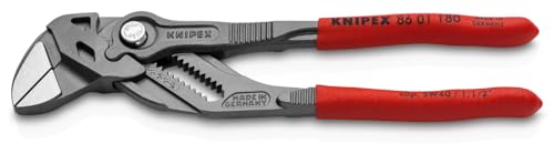 KNIPEX Tools - Pliers Wrench, Black Finish (8601180), 7 1/4-Inch, Black Finish - size: 7.25-Inch, style: Wrench, Black Finish