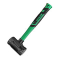 Dead Blow Hammer, Rubber Mallet with Steel Shot Head, Non-Slip Grip, Marring and Sparking Resistant (1LB) - size: 1LB
