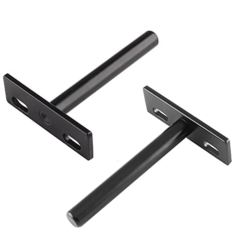 Luomorgo 3 Inch Floating Shelf Bracket, Black Blind Shelf Support, 4 Pcs - size: 3 Inch-Black