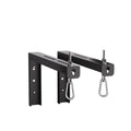 suptek Universal Projector Screen Wall Mount L-Brackets Wall Hanging Mount 12 inch Adjustable Extension Mounting Hooks for Projection Screen up to 80 lbs, PRL002B, Black (1 Pair) - size: 12 inch-black