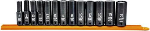 GEARWRENCH 13 Pc. 3/8" Drive 6 Pt. Deep Impact Socket Set, Metric - 84914N (Pack of 8) - size: 3/8" (Pack of 8)