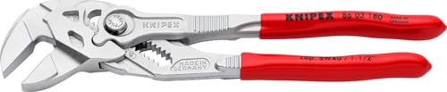 KNIPEX - Pliers Wrench, Chrome (86 03 180) - size: 7.25-Inch, style: Wrench, Chrome