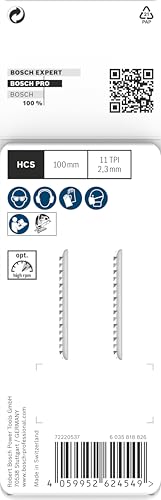 Bosch T102H PRO Plastics PVC Clean 2pc Jig Saw Blade - size: 100 mm, style: 2 pcs.