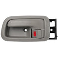 Interior Door Handle Front Left Driver Side for 2000 2001 2002 2003 2004 2005 2006 Toyota Tundra (Standard/Regular/Extended Cabs ONLY), Replace OE 81255, 692050C010B1, Gray - size: Front Left