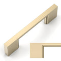 Amerdeco 10 Pack Brushed Brass Cabinet Pulls 3" - color: Brushed Brass, size: 3" hole center