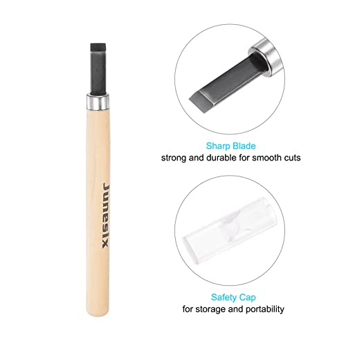 uxcell Wood Carving Knife Tools Chisels, 7mm 50# Carbon Steel Big Flat Sculpting Graver for DIY Craft Sculpture Carpenter Beginners Experts, Electroless Blackening, 2pcs - size: 7mm