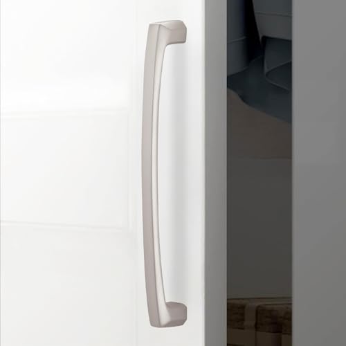 10 Pack 7-1/2 inch(192mm) Brushed Satin Nickel Kitchen Cabinet Handles Cabinet Pulls Sliver Drawer Pulls Kitchen Cabinet Hardware Handles Dresser Handles - color: Brushed Satin Nickel, size: 7-1/2'' Hole Center(192mm)